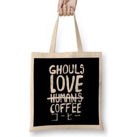 Humuts Ghouls love coffee Bez Kadın Günlük Çanta