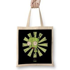 Humuts Gir Retro Japanese Invader Zim Bez Kadın Günlük Çanta