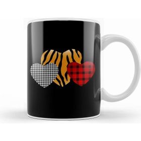Humuts Girls Valentines Day S Hearts Love Leopard Plaid Kids 01 Kupa Bardak