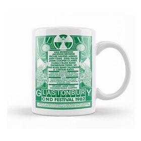 Humuts Glastonbury Festival 1982 Poster Kupa Bardak
