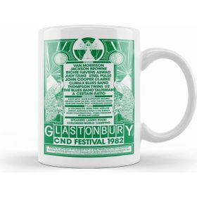Humuts Glastonbury Festival 1982 Poster Kupa Bardak
