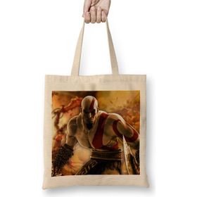 Humuts God of War 03 Uzun Saplı Açık Bej Bez Çanta