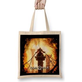 Humuts God of War 06 Uzun Saplı Açık Bej Bez Çanta