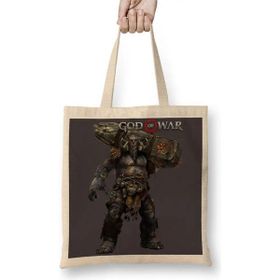 Humuts God of War Troll Uzun Saplı Açık Bej Bez Çanta