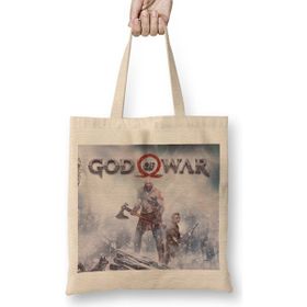 Humuts God of War Uzun Saplı Açık Bej Bez Çanta