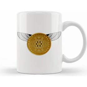 Humuts Gold Futuristic Cardano Cryptocurrency Coin Kupa Bardak