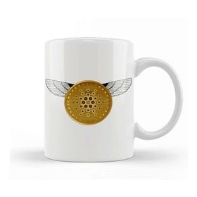Humuts Gold Futuristic Cardano Cryptocurrency Coin Kupa Bardak