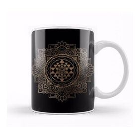 Humuts Golden Sri Yantra Sri Chakra In Pastel Lotus Kupa Bardak