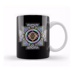 Humuts Golden Sri Yantra Sri Chakra In Pastel Lotus Kupa Bardak