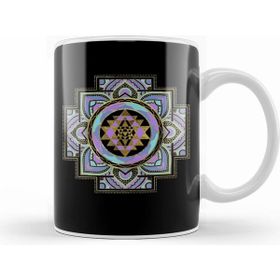 Humuts Golden Sri Yantra Sri Chakra In Pastel Lotus Kupa Bardak
