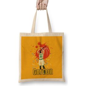 Humuts Gordon Hayward Vintage Art Legend Basketball Gift Vintage Retro Style Uzun Saplı Açık Bej Bez Çanta