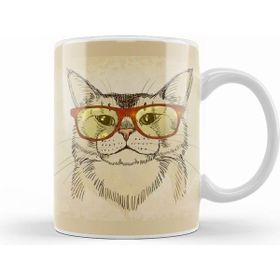 Humuts Gözlüklü Kedi Cats Kupa Bardak