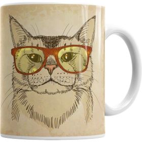Humuts Gözlüklü Kedi Cats Kupa Bardak