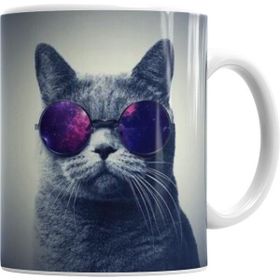 Humuts Gözlüklü Kedi Cats Kupa Bardak