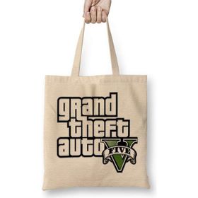 Humuts Grand Theft Auto Gta 02 Açık Bej Uzun Saplı Bez Çanta