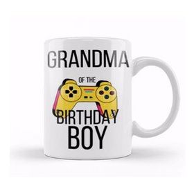 Humuts Grandma Of The Birthday Boy Matching Video Game Birthday Kupa Bardak