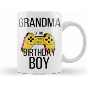 Humuts Grandma Of The Birthday Boy Matching Video Game Birthday Kupa Bardak