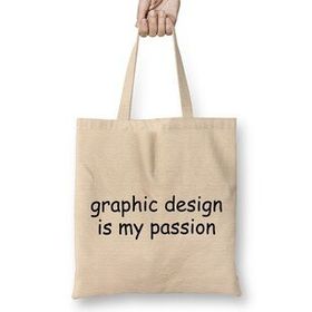 Humuts Graphics Graphic Design Is My Passion Uzun Saplı Kadın Bez Çanta