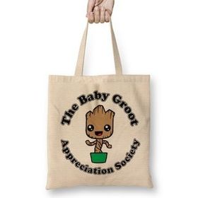Humuts Guardians Of The Galaxy Baby Groot Appreciation Society Uzun Saplı Kadın Bez Çanta