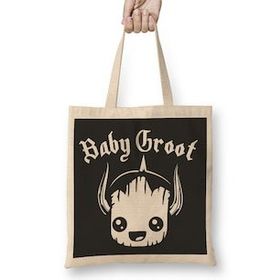 Humuts Guardians Of The Galaxy Baby Groot Motorhead Uzun Saplı Kadın Bez Çanta