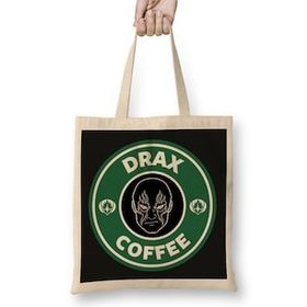 Humuts Guardians Of The Galaxy Drax Coffee Starbucks T Uzun Saplı Bez Çanta