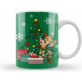 Humuts Guile Around The Christmas Tree Street Fighter Kupa Bardak