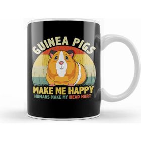 Humuts Guinea Pigs Make Me Happy Humans Make My Head Hurt Kupa Bardak