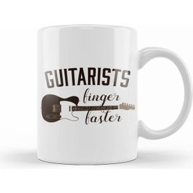 Humuts Guitarists Finger Faster Musician Funny Guitar Pun Kupa Bardak