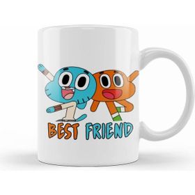 Humuts Gumball Darwin Baskılı Sevimli Best Friends Kupa Bardak