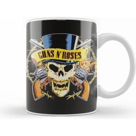 Humuts Gunsn Roses Skull Logo Kupa Bardak