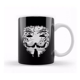 Humuts Guy Fawkes Mask Collage Kupa Bardak
