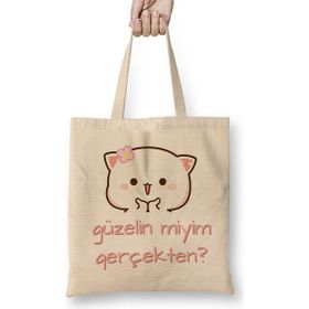 Humuts Güzelin Miyim Gerçekten Bez Çanta