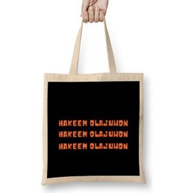 Humuts Hakeem Olajuwon- Basketball gifts Vintage Retro Rainbow Quotes For BOYS AND Dad Uzun Saplı Bez Çanta