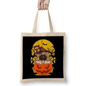 Humuts Halloween Puppy Wizard Cute Dog Obsessed Bez Kadın Günlük Çanta