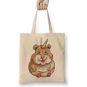 Humuts Hamster Unicorn Pixel Art Bez Kadın Günlük Çanta