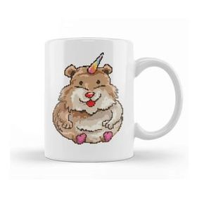Humuts Hamster Unicorn Pixel Art Kupa