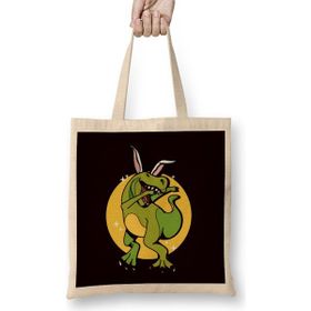 Humuts Happy Easter Dino Bunny T-Rex Rabbit Eggs Hunting Spring Bez Kadın Günlük Çanta