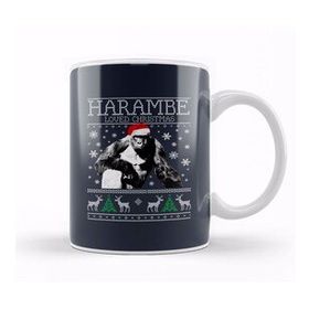 Humuts Harambe Loved Christmas Knit Kupa Bardak