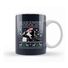 Humuts Harambe Loved Christmas Knit Kupa Bardak