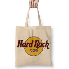 Humuts Hard Rock Cafe Açık Bej Uzun Saplı Bez Çanta