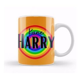 Humuts Harry Kane Vintage Retro Rainbow Style Kupa Bardak