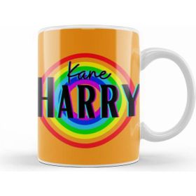 Humuts Harry Kane Vintage Retro Rainbow Style Kupa Bardak