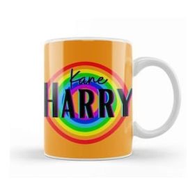 Humuts Harry Kane Vintage Retro Rainbow Style Kupa Bardak