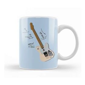 Humuts Harry Styles Guitar 010 Beyaz Porselen Kupa Bardak