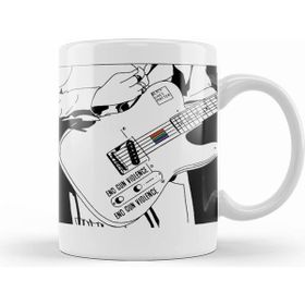Humuts Harry Styles Guitar 02 Beyaz Porselen Kupa Bardak