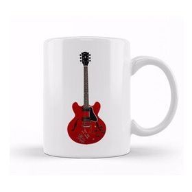 Humuts Harry Styles Guitar 03 Beyaz Porselen Kupa Bardak