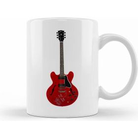 Humuts Harry Styles Guitar 03 Beyaz Porselen Kupa Bardak