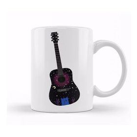 Humuts Harry Styles Guitar 04 Beyaz Porselen Kupa Bardak