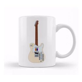 Humuts Harry Styles Guitar 06 Beyaz Porselen Kupa Bardak
