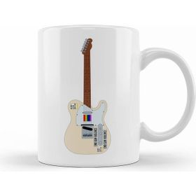 Humuts Harry Styles Guitar 06 Beyaz Porselen Kupa Bardak